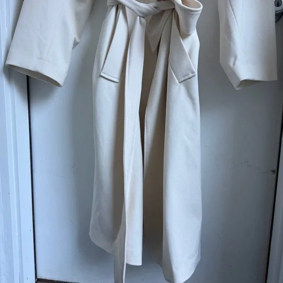 H&M TIE-BELT COAT size small